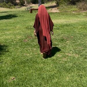 Linen Maroon kaftan